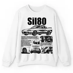 Puppy Print Classic Car Racing Sil80 Knowledge Shirt, Vintage Sport Sil80 Anatomy Technology Novelty Graphic Gift Unisex Sweatshirt