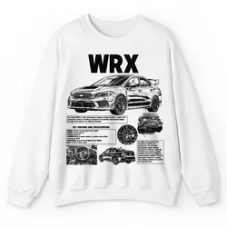 Puppy Print Classic Car Racing WRX Knowledge Shirt, Vintage Sport WRX Anatomy Technology Novelty Graphic Gift Unisex Sweatshirt